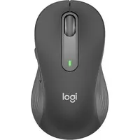 Logitech Signature M650 L Mouse - Bluetooth/Radio Frequency - USB - Optical - 5 Button(s) - 5 Programmable Button(s) - Graphite - Wireless - 2000 dpi - Scroll Wheel