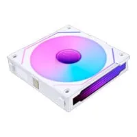 120mm Lian Li UNI FAN SL-INF, Reverse Flow, White ARGB, 9-Blade, 2100RPM, 61.3CFM, FDB, Single Fan, L-Connect, 4-Pin PWM