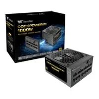 1000W Thermaltake Dockpower FI PSU, Black, Fully Modular, 80PLUS Gold, Single Rail, 83.3A, PCIe 5.1, ATX 3.1