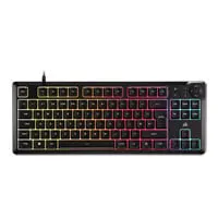 CORSAIR K55 CORE TKL RGB Keyboard, Membrane, iCUE Compatible, 12-Key Rollover, Anti-Ghosting, 8-zone RGB, USB