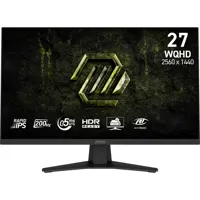 27" MSI MAG 274QF WQHD 180Hz Adaptive Sync IPS Gaming Monitor, 2560x1440, 0.5ms (GtG), HDR, DP/HDMI, 250 cd/m², Black