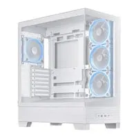 ASUS A31 PLUS Chassis, White, Mid Tower Chassis w/ Tempered Glass, USB 3.2 Gen2x2 Type-C, ATX/MicroATX/Mini-ITX
