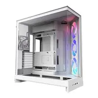 NZXT H9 Flow RGB (2025), Dual Chamber Mid Tower, White, 3x 140mm RGB Core, Reverse Connection, E-ATX, mATX, mITX