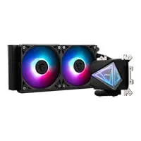 MSI MAG CoreLiquid I240 AIO Liquid Cooler, 2x 120mm ARGB Fans, Aluminium, 240mm Radiator, Intel/AMD, MSI Mystic, Black