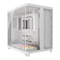 CORSAIR AIR 5400 RS-R ARGB, White, Mid Tower, Reverse Connection, 3x RS120R Fans, USB, E-ATX / ATX / mATX / mITX
