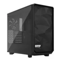 Fractal Meshify 2 Lite, Black, Mid Tower Chassis w/ Light Tint Glass Window, 3x 140mm Fans, USB 3.0, E-ATX/ATX/mATX/mITX