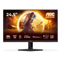 AOC 25G4SRE 24.5" Full HD Fast IPS 310Hz 0.3ms HDR400 G-Sync E-Sports Gaming Monitor