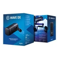 Elgato Wave DX Dynamic XLR Microphone, Cardioid Pattern, Internal Pop Filter, Noise Reduction, Requires XLR