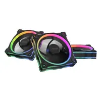 ASUS Prime MR120 120mm ARGB Reverse Flow PWM Fan - 3-Pack - 1600 RPM, 58 CFM - Black