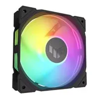 120mm ASUS TUF Gaming TR120 ARGB Reverse Fan, Black, 7 Blade, Hydraulic Bearing, Upto 2000RPM, 76.3CFM, 29dBA, PWM
