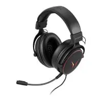 Medion ERAZER Mage P20 Gaming Headset, Black, Wired, RGB, Inline Controls, Detachable Mic, USB