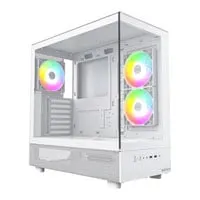 Montech XR Dual Window Compact Mid Tower Chassis, White, 3x 120mm ARGB Fans, 2x USB 3.0, 1x USB TYPE-C, ATX/mATX