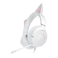 Razer Kraken Kitty V3 X Headset, White, 40mm Triforce Drivers, HyperClear Unidirectional Mic, 3.5mm