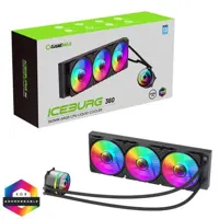 GameMax Iceburg 360mm ARGB All-in-One Liquid Cooler - Black - GMX-ICB-360ARGB