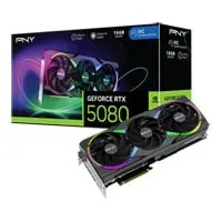 PNY NVIDIA GeForce RTX 5080 ARGB EPIC-X RGB OC 16GB GDDR7 Ray-Tracing Graphics Card, DLSS 